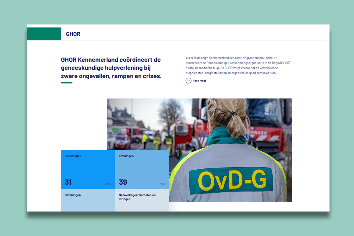 Afbeelding van het jaaroverzicht 2025 van de GHOR