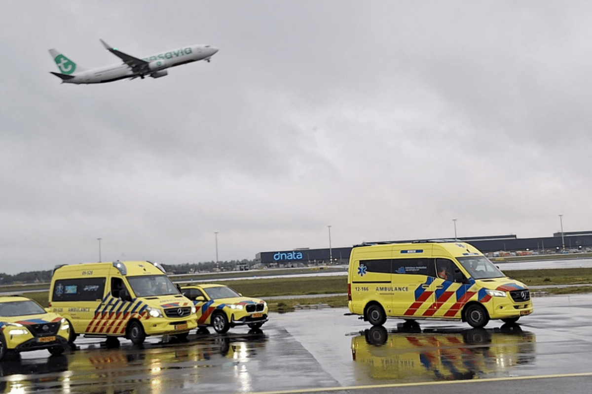 Hulpvoertuigen op luchthaven Schiphol