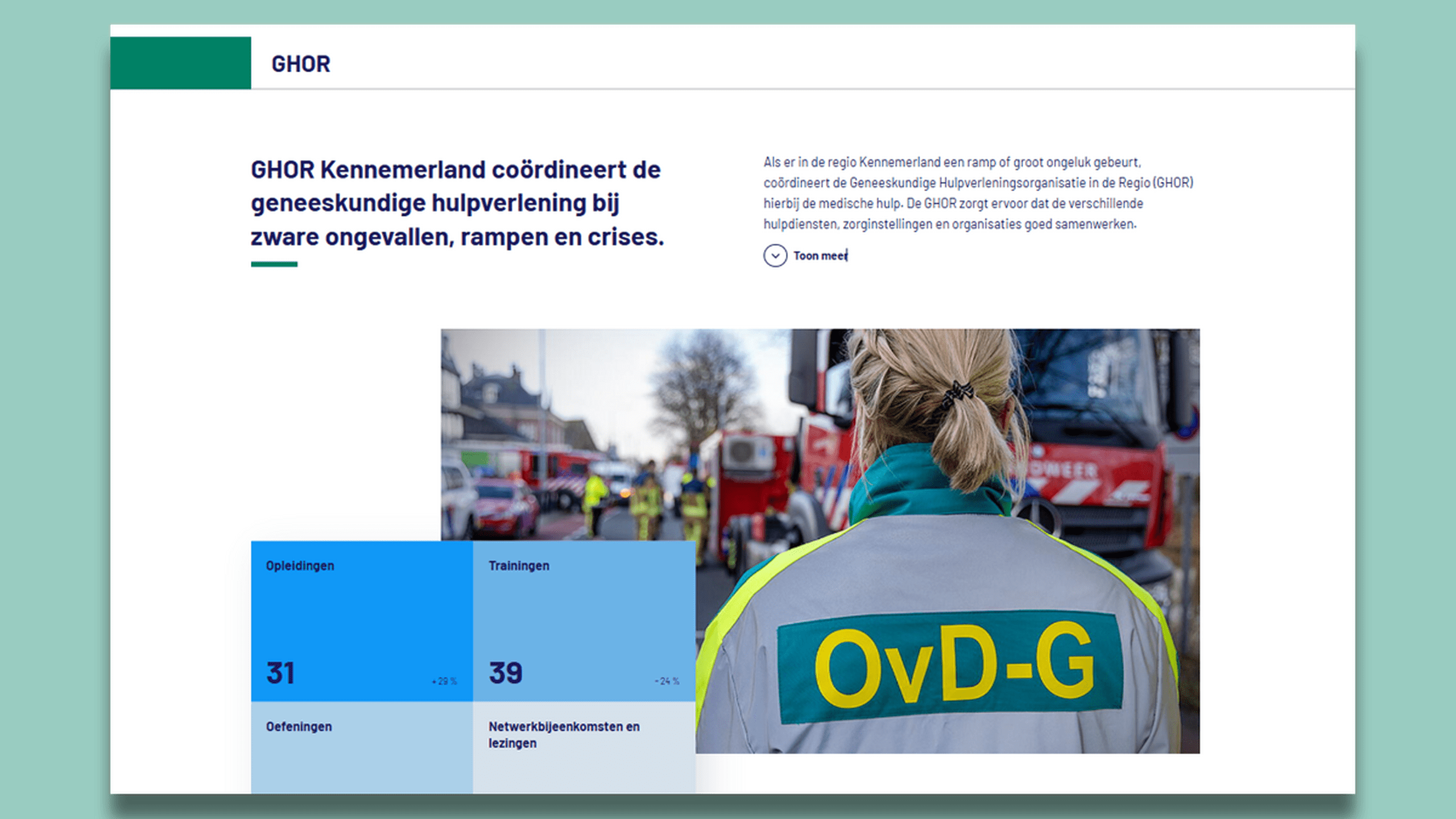 Afbeelding van het jaaroverzicht 2025 van de GHOR
